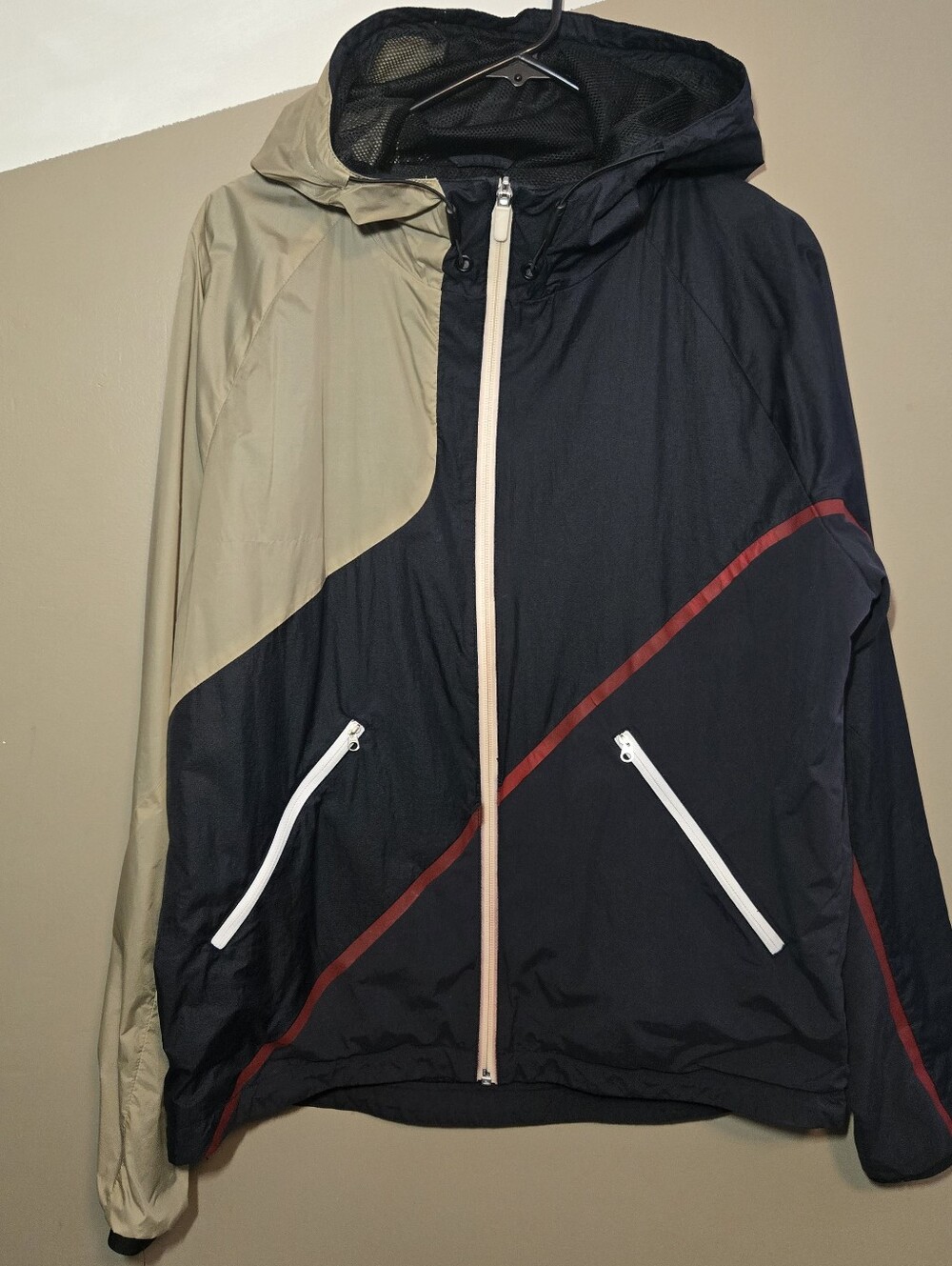 UA-S Under Armour Mens Full Zip Convertible Pouch Windbreaker Jacket Size Large